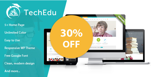 TechEdu - 在线教育网站模板WordPress主题