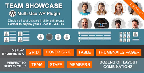 Team Showcase - 团队展示员工成员Wordpress插件