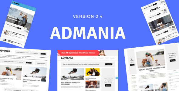Admania - 广告营销网站模板WordPress主题