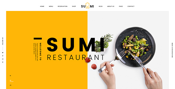Sumi 响应式创意餐饮 HTML 模板