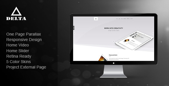 Delta - 响应式单页视差HTML5模板