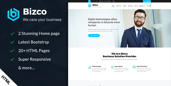 Bizco - 公司企业HTML5模板