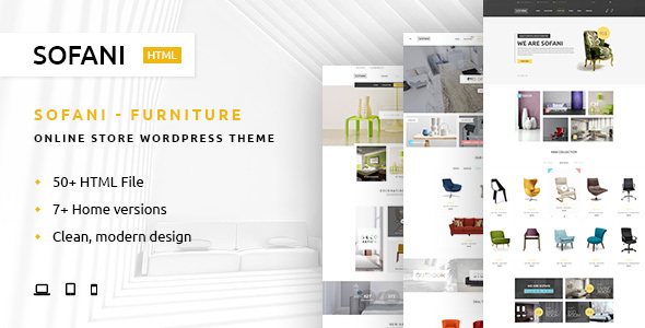 Sofani - 家具商店HTML5模板