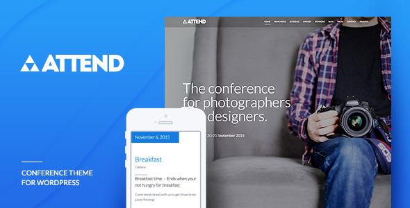 Attend 会议与活动WordPress主题 v1.0.4