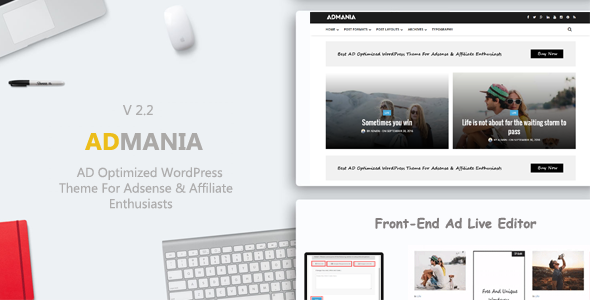 Admania - AD Optimized WordPress Theme