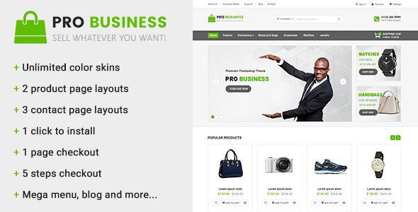 Pro Business 多用途Prestashop模板 v1.1
