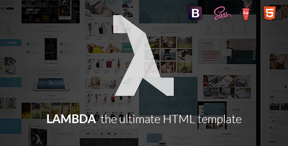 Lambda - 多用途Bootstrap HTML模板