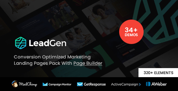 LeadGen v1.7 - Multipurpose Marketing Landing Page Pack with Page Builder