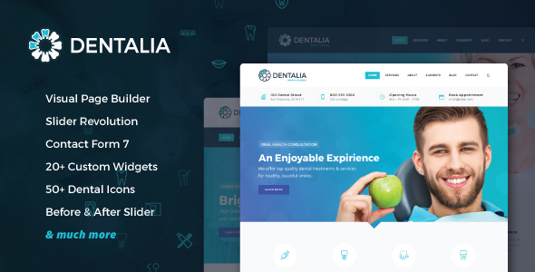 Dentalia - Dentist & Medical WordPress Theme