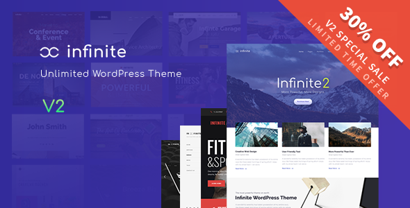 Infinite 多用途响应式网站模板WordPress主题