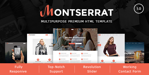 Montserrat - 现代多用途HTML5模板