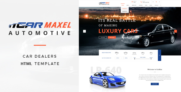 Car Max - 汽车相关企业HTML5模板