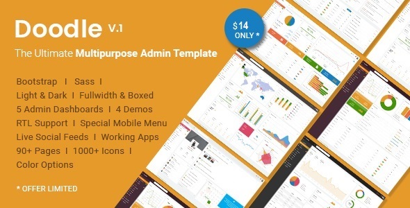 Doodle - 终极后台管理HTML5模板