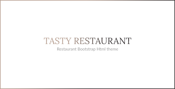 Tasty - 餐厅美食HTML5模板