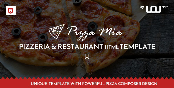 Pizza Mia - 披萨餐厅HTML5模板