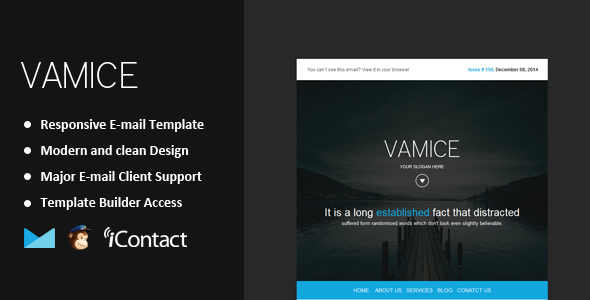 Vamice - 响应式电子邮件HTML5模板