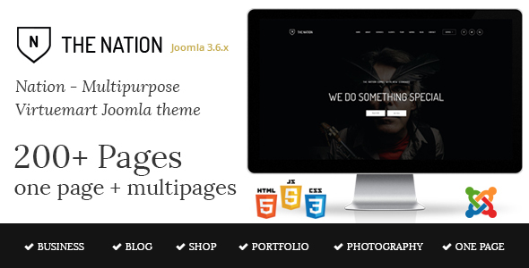 Nation - 多用途Joomla模板