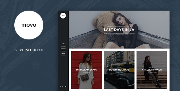 Movo - 时尚博客PSD模板