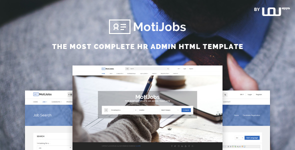 Motijobs v1.2 - 人力资源管理HTML5模板