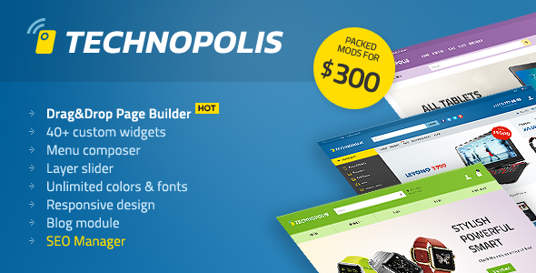 Technopolis v1.1.6 - 电子商店OpenCart主题