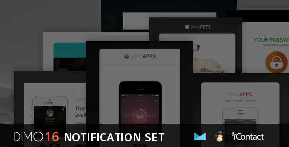 Dimo - 16款电子邮件通知模板