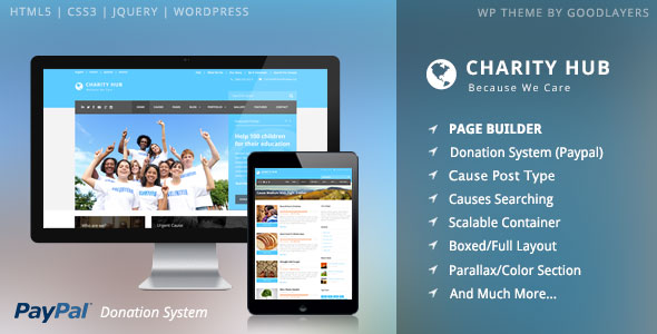  Charity Hub - Charity/non-profit/fundraising WordPress theme