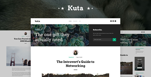 Kuta - 响应式博客Blogging模板