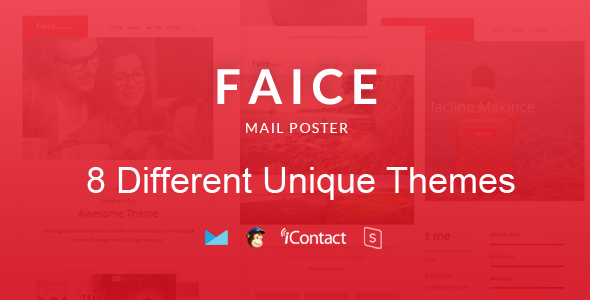 Faice Mail - 独特电子邮件Themebuilder模板