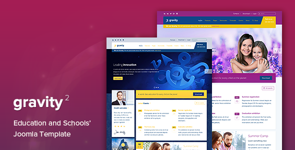 Gravity - 培训教育学校Joomla模板