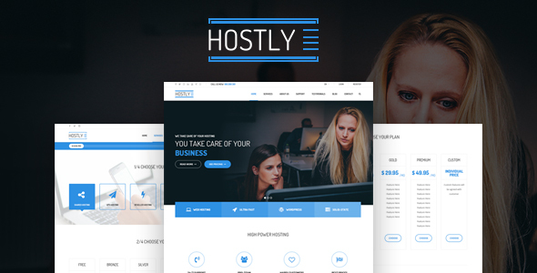 HOSTLY - 响应式主机域名HTML5模板