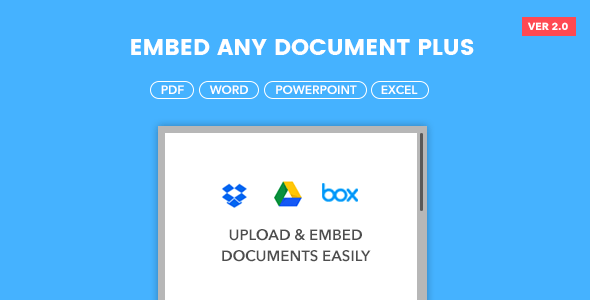 Embed Any Document Plus - WordPress Plugin