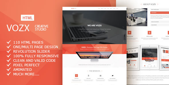 Vozx - 多用途商业HTML5模板
