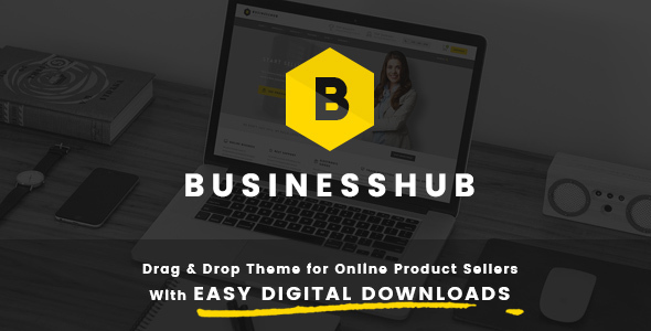  Business Hub - WordPress theme of digital virtual store website