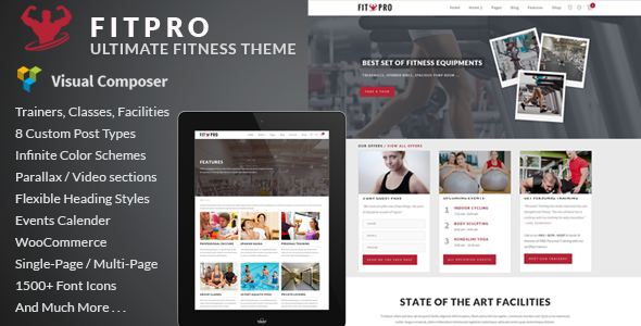 FitPro v2.7 -  健身运动WordPress主题