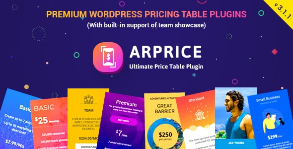 ARPrice - Ultimate Compare Pricing table plugin