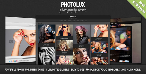 Photolux - 摄影作品展示网站WordPress模板主题