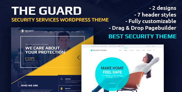  The Guard v1.9.1 – WordPress theme of security company