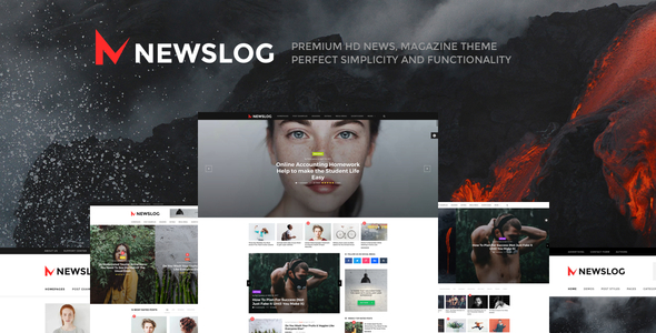  Newslog v1.1.0 - Simple news magazine WordPress theme