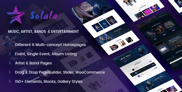 Solala Music v3.6 - 音乐WordPress主题