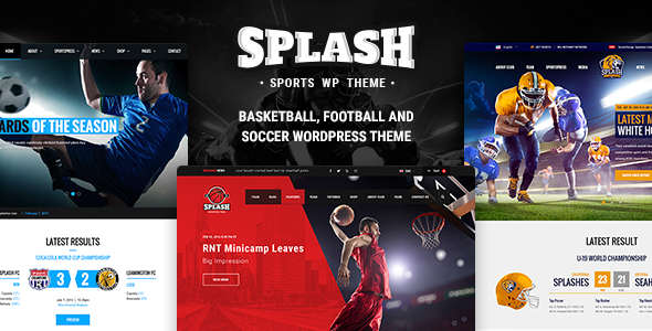 Splash - 足球体育运动WordPress主题
