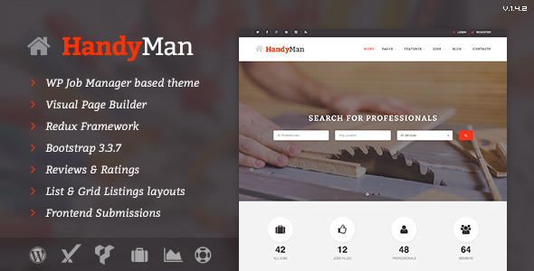 Handyman - 求职招聘WordPress主题