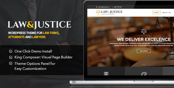 Law&Justice 律师事务所WordPress主题