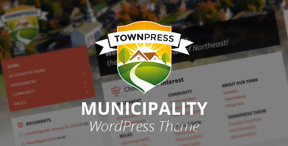TownPress - 市政机构网站模板WordPress主题
