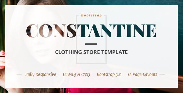 Constantine - 时尚服装商店HTML模板
