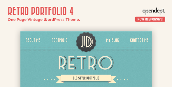 Retro Portfolio v4.9.2 - 单页复古WordPress主题