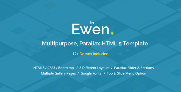 Ewen - 多用途视差HTML5模板