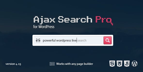 Ajax Search Pro 高级Ajax无刷新搜索WordPress插件
