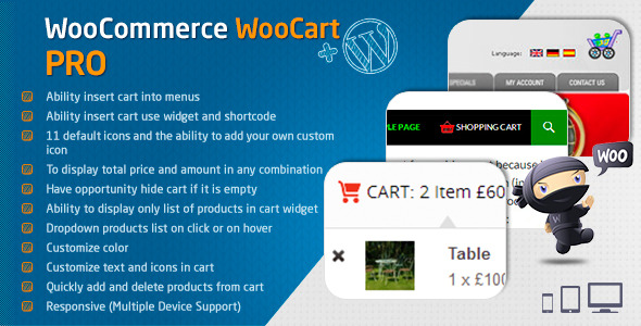 WooCart Pro v2.5 WooCommerce购物车插件