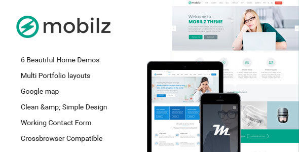Mobilz - 响应式多用途HTML模板