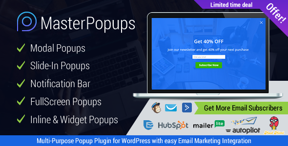 Master Popups - Popup Plugin for Lead Generation